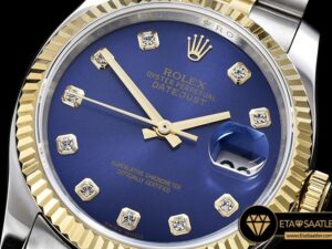 RDJ0268B - DateJust Jub Flt YGSS Dark Blue Diam BP A3135 Mod - 09.jpg